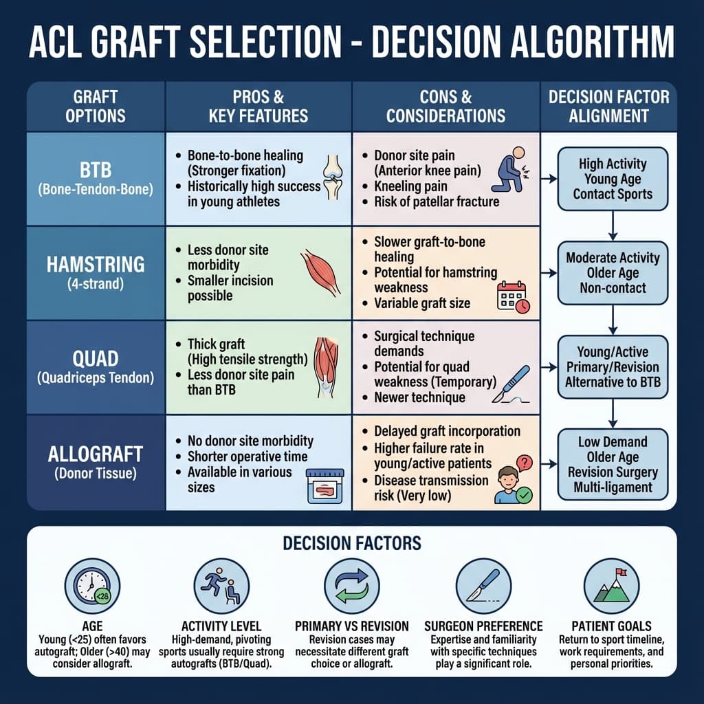 ACL Graft Selection Algorithm