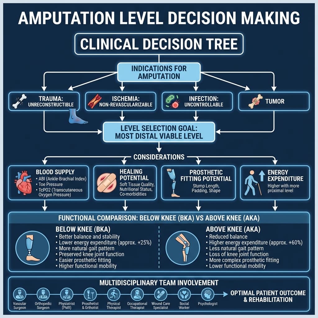Amputation Level Decision Making