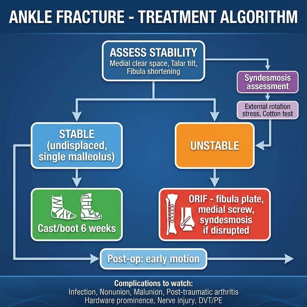 Ankle Fracture Treatment Algorithm