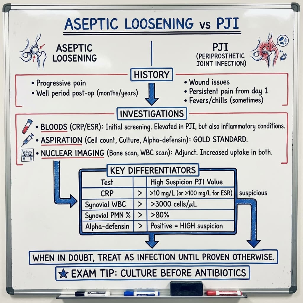 Aseptic Loosening vs PJI