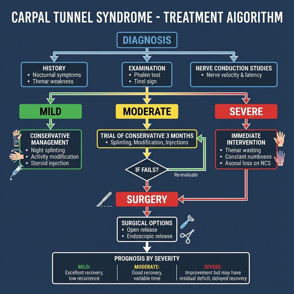 Carpal Tunnel Treatment Algorithm