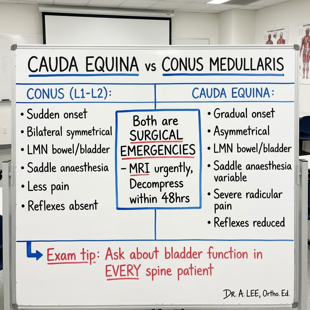 Cauda Equina vs Conus