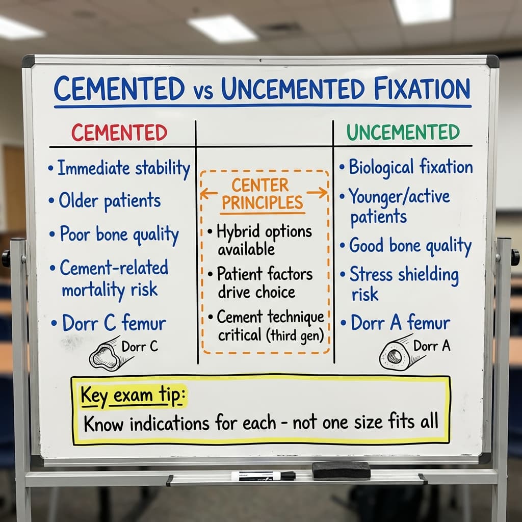 Cemented vs Uncemented Fixation