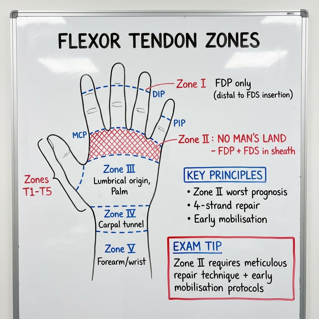 Flexor Tendon Zones