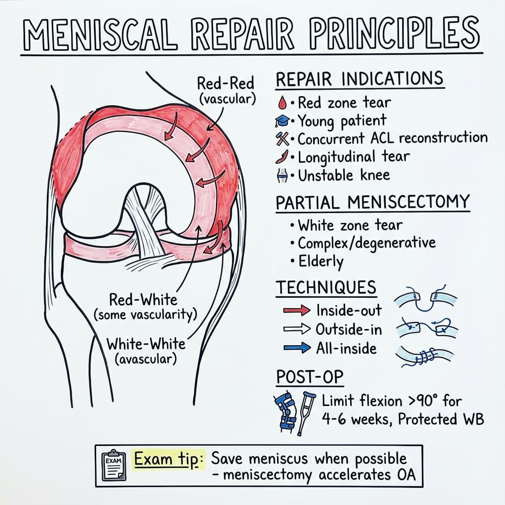 Meniscal Repair Principles