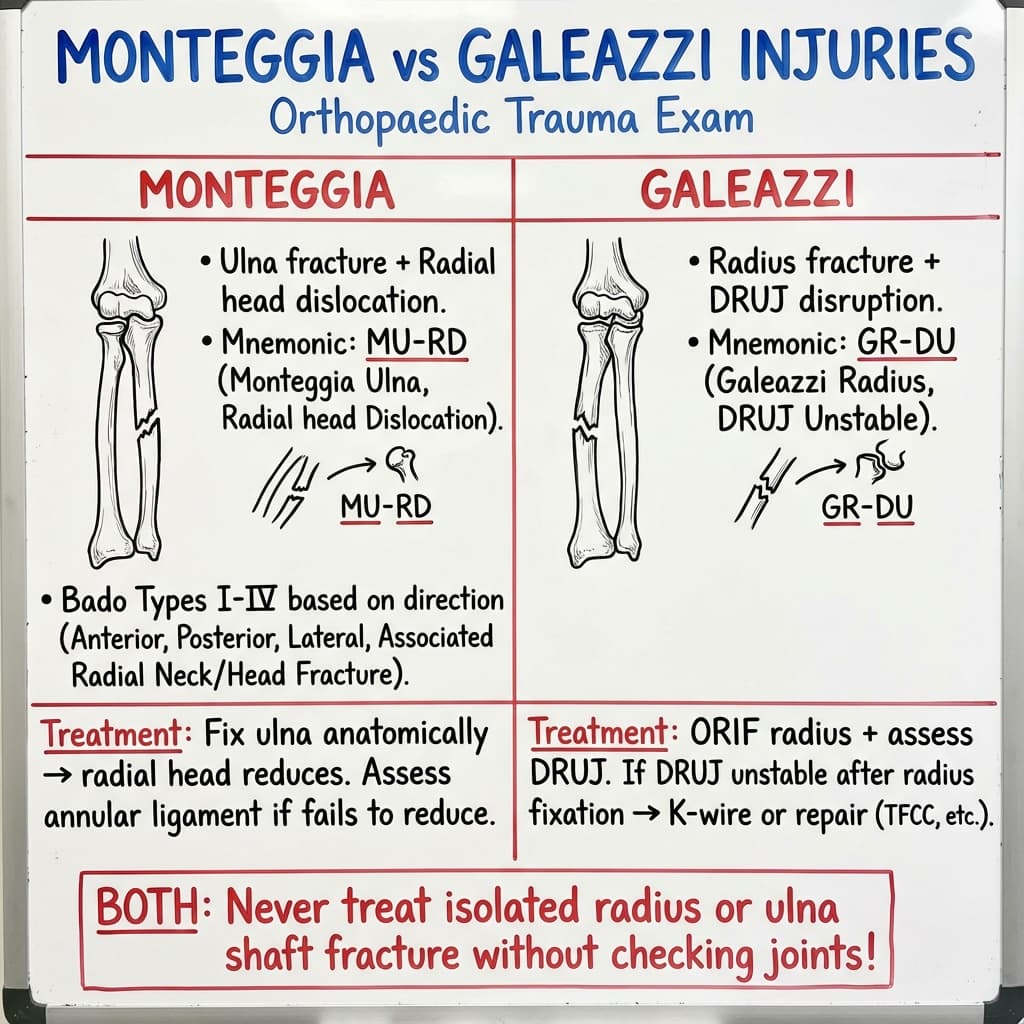 Monteggia vs Galeazzi Injuries