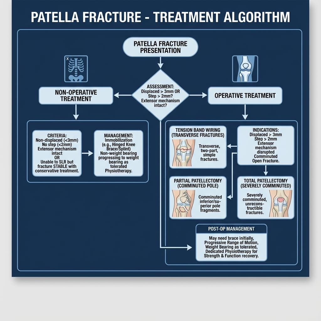 Patella Fracture Treatment Algorithm