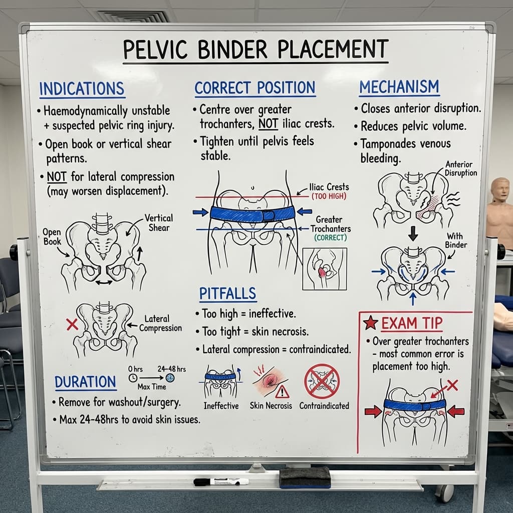 Pelvic Binder Placement