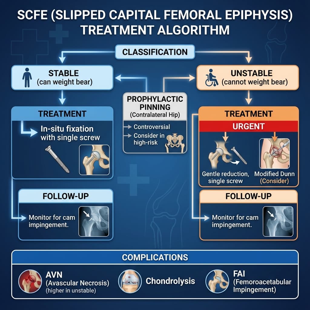 SCFE Treatment Algorithm