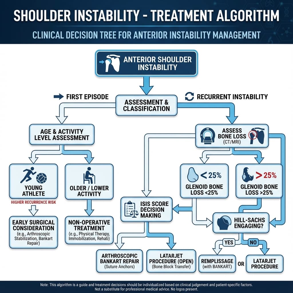 Shoulder Instability Treatment Algorithm
