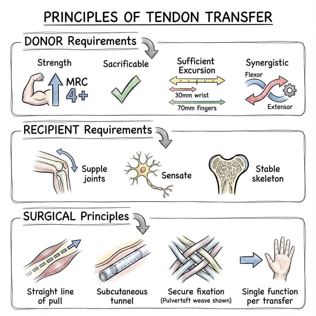 Tendon Transfer Principles