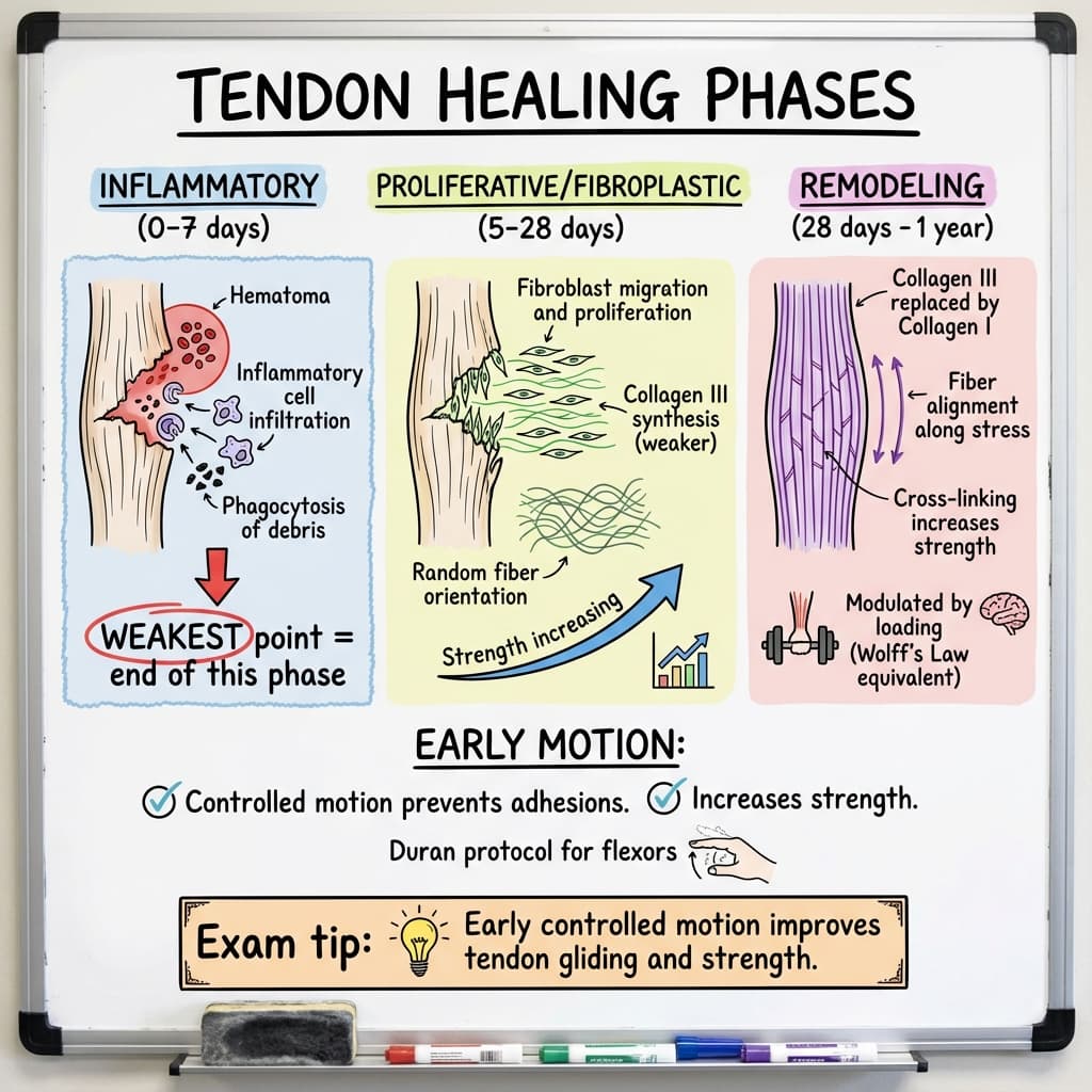 Tendon Healing Phases