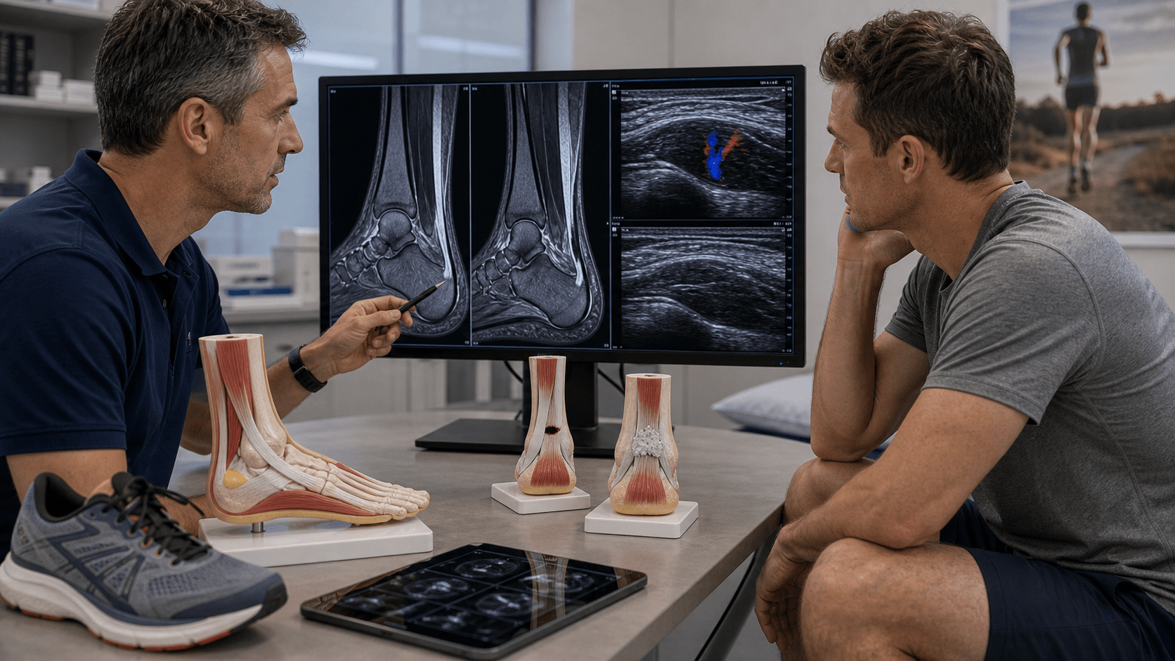 Achilles tendinopathy visual summary for Complications
