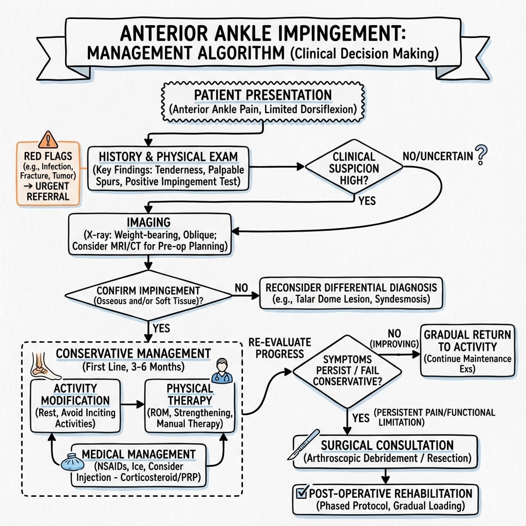 Management algorithm for Anterior Ankle Impingement