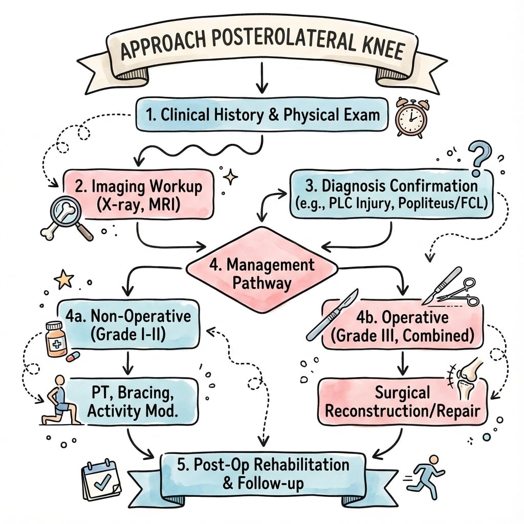 Management algorithm for Approach Posterolateral Knee