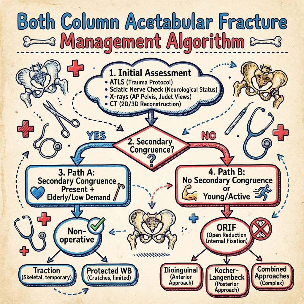 Both Column Acetabular Fracture Management Algorithm