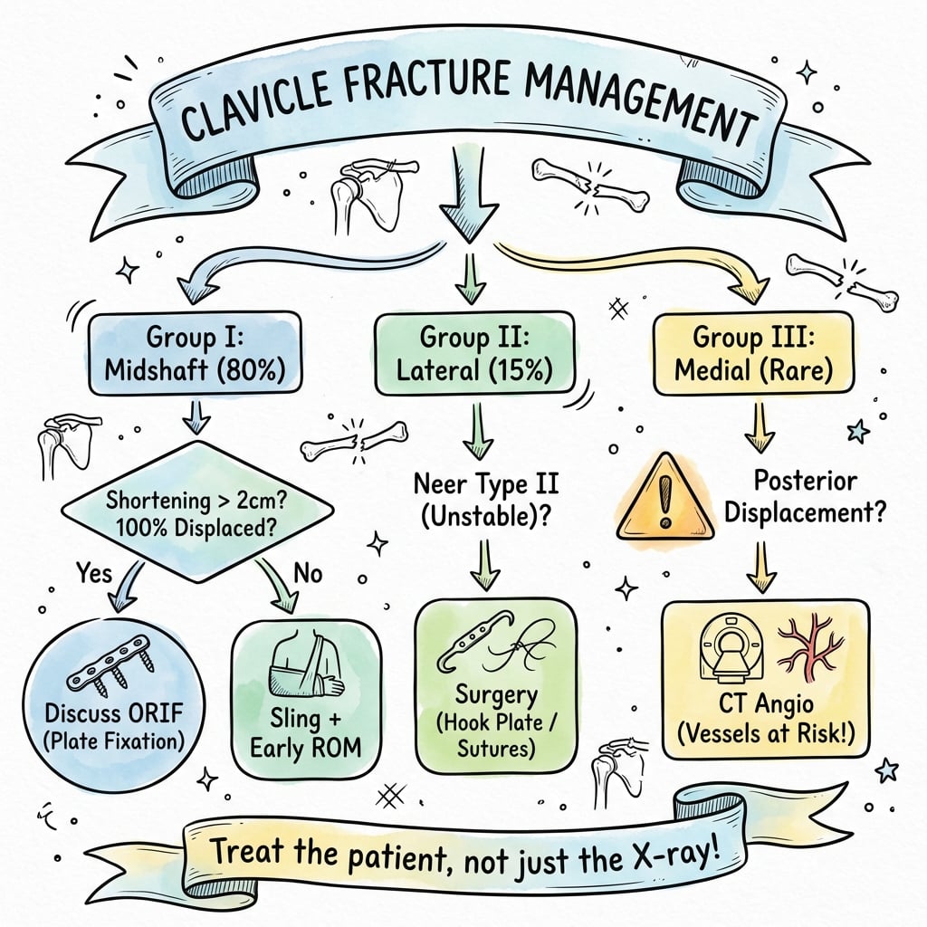 Clavicle Fracture Management Algorithm
