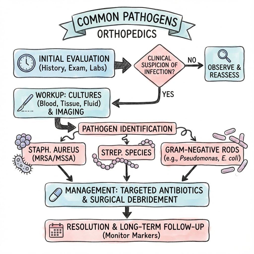 Management algorithm for Common Pathogens Orthopedics