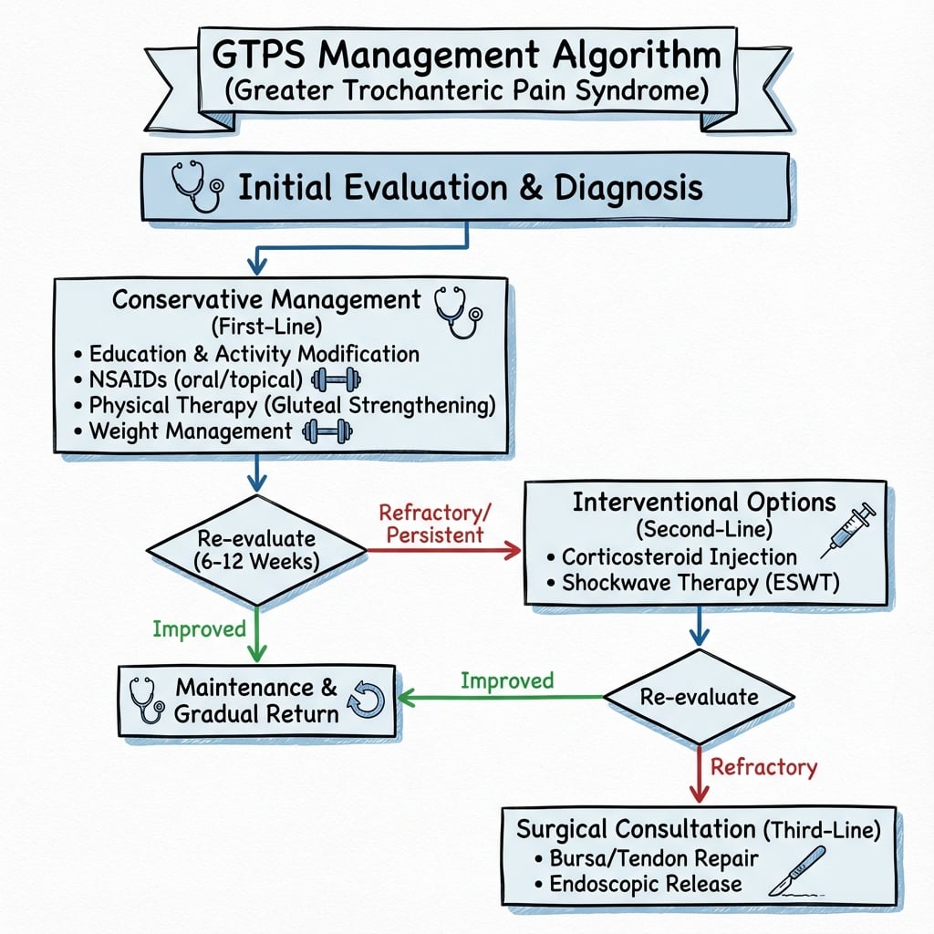 Management algorithm for Greater Trochanteric Pain Syndrome