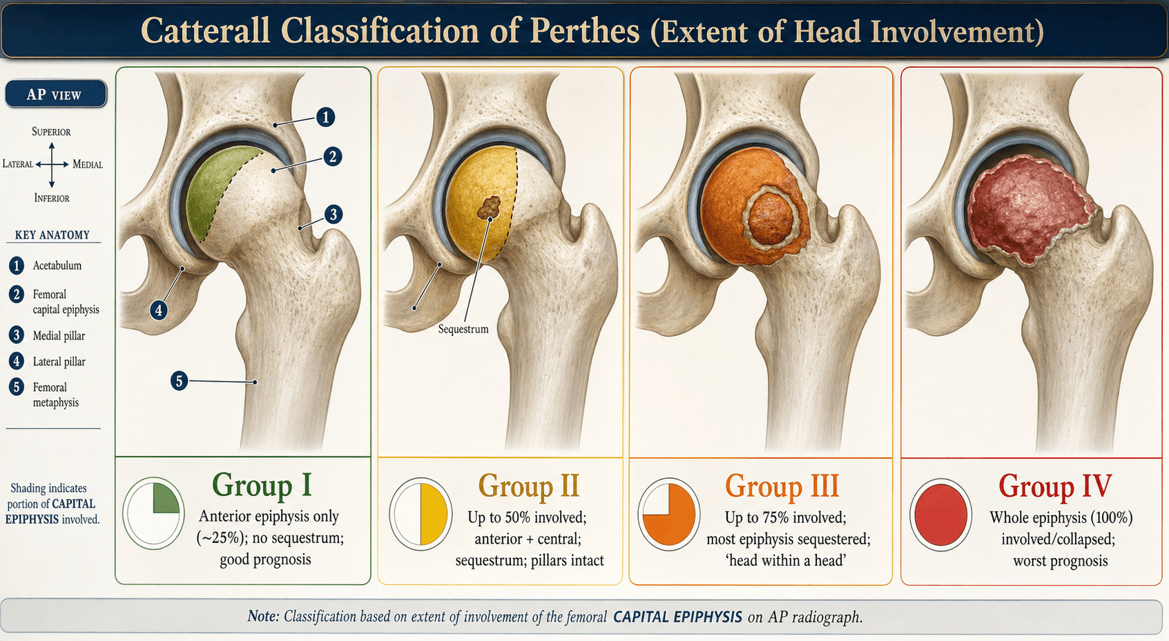 Catterall classification of Perthes
