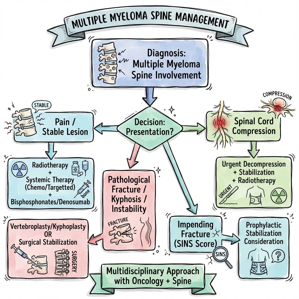 multiple myeloma spine management algorithm