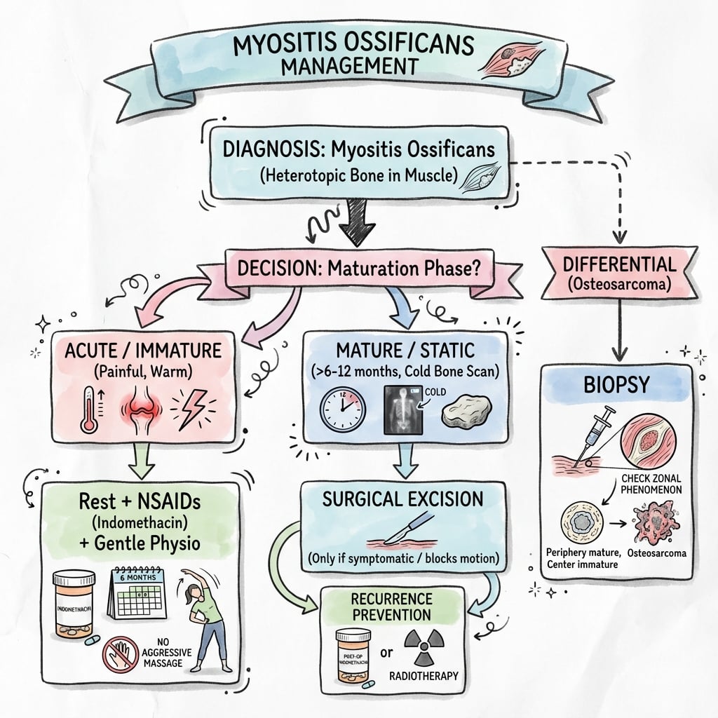 myositis ossificans management algorithm
