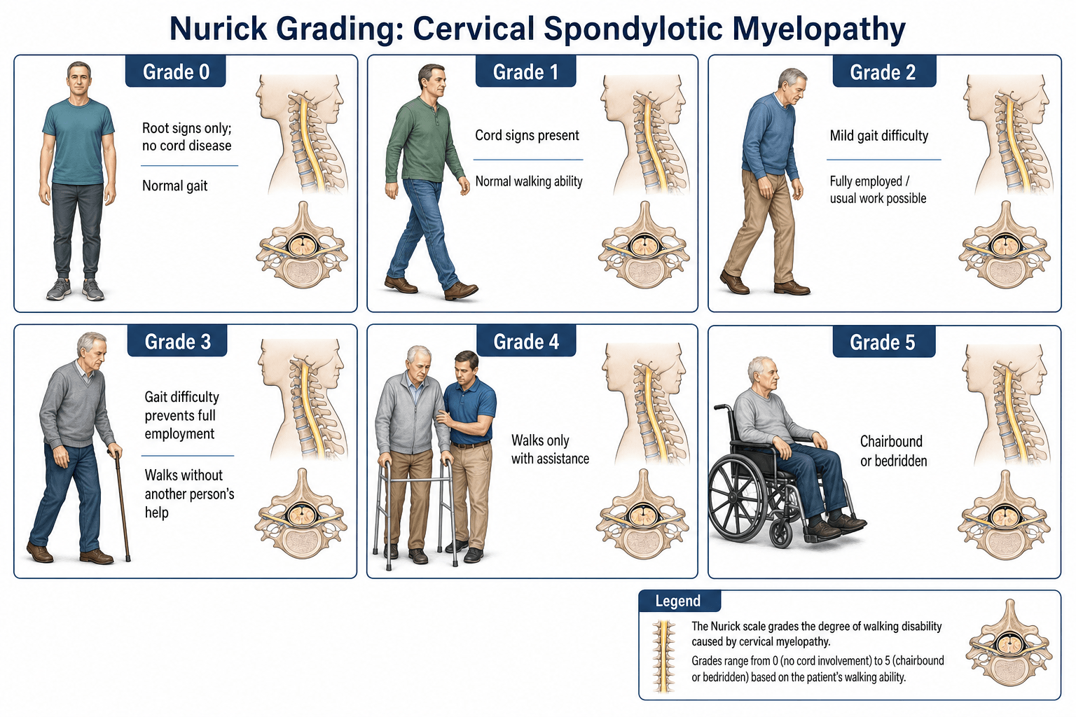 Nurick Grading of Cervical Spondylotic Myelopathy