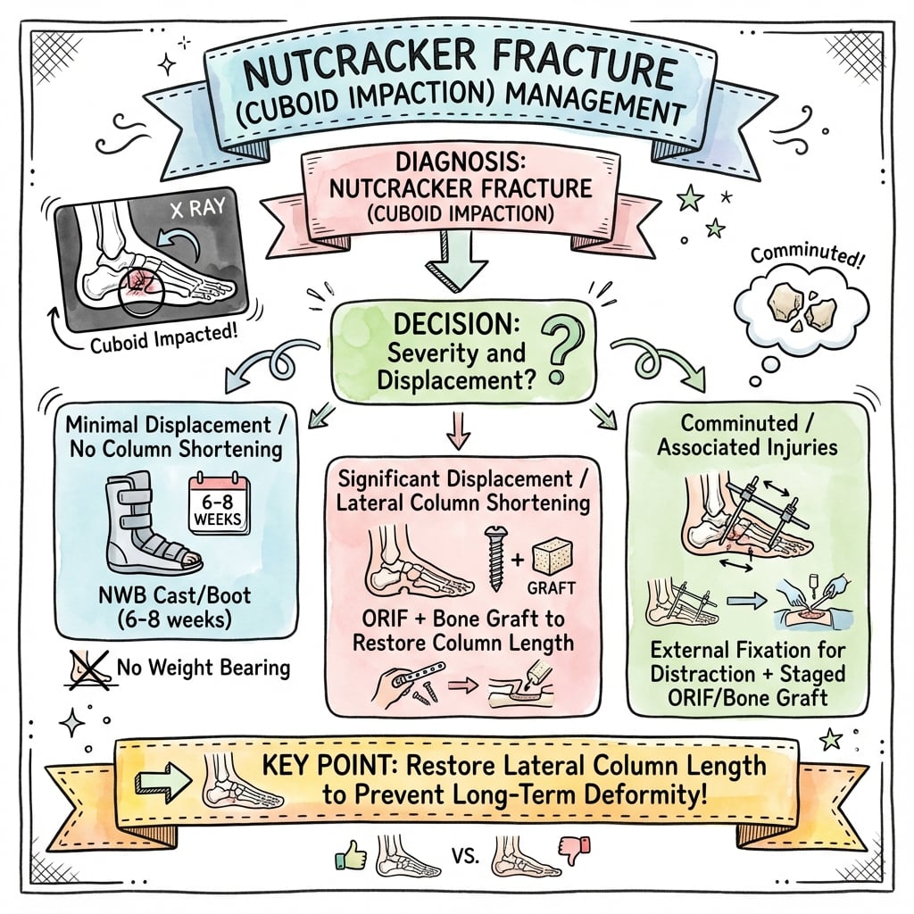 nutcracker fractures management algorithm