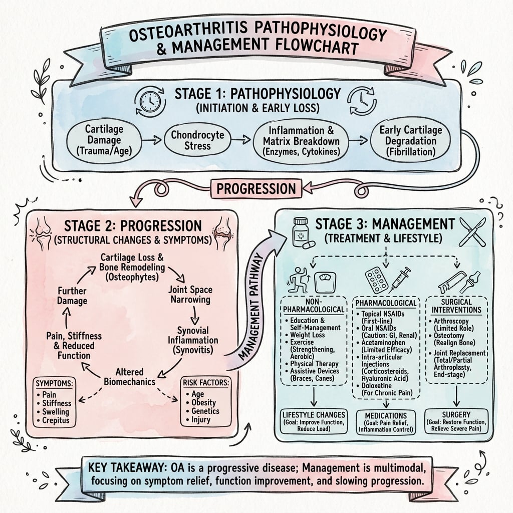 Management algorithm for Osteoarthritis Pathophysiology