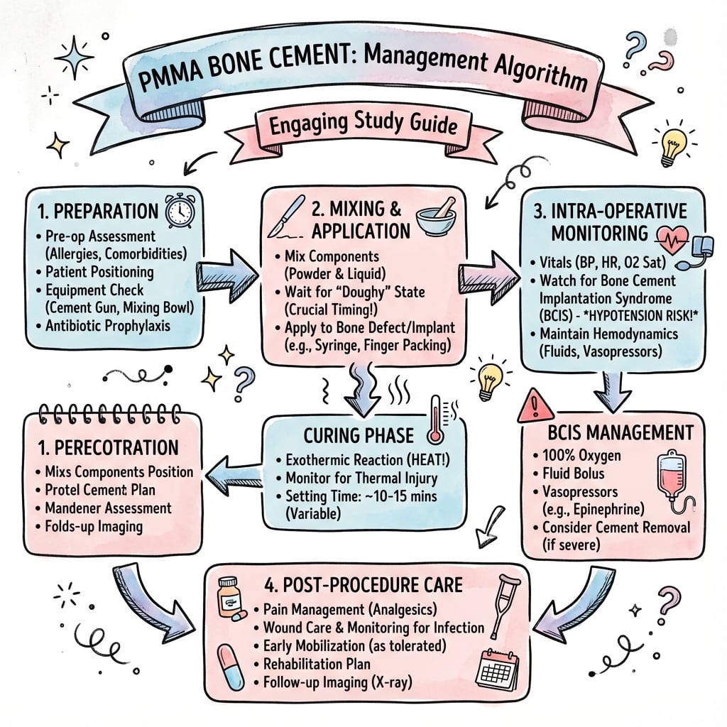 Management algorithm for Pmma Bone Cement