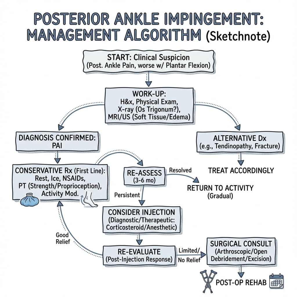Management algorithm for Posterior Ankle Impingement