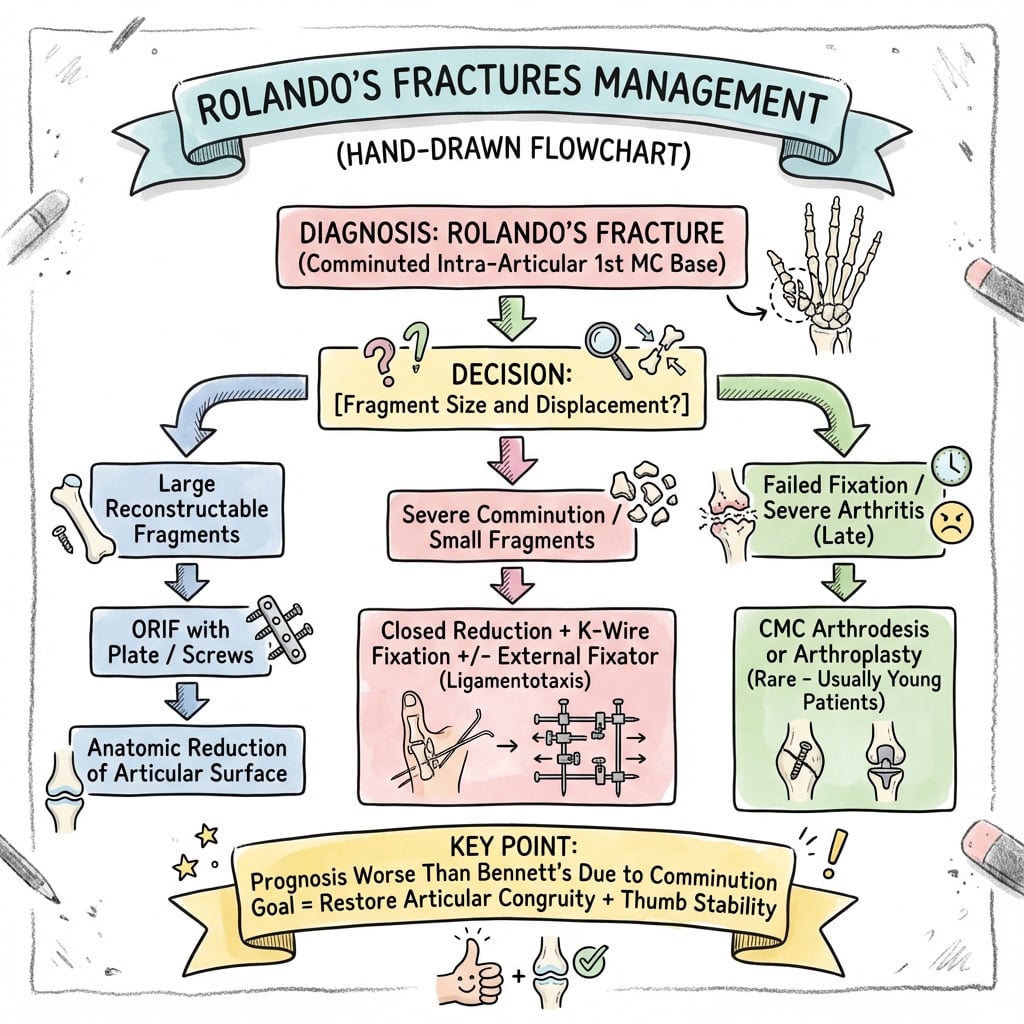 rolandos fractures management algorithm