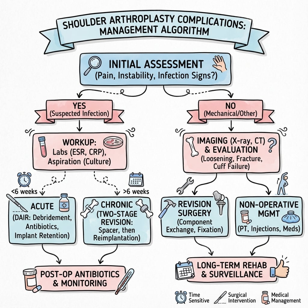 Management algorithm for Shoulder Arthroplasty Complications