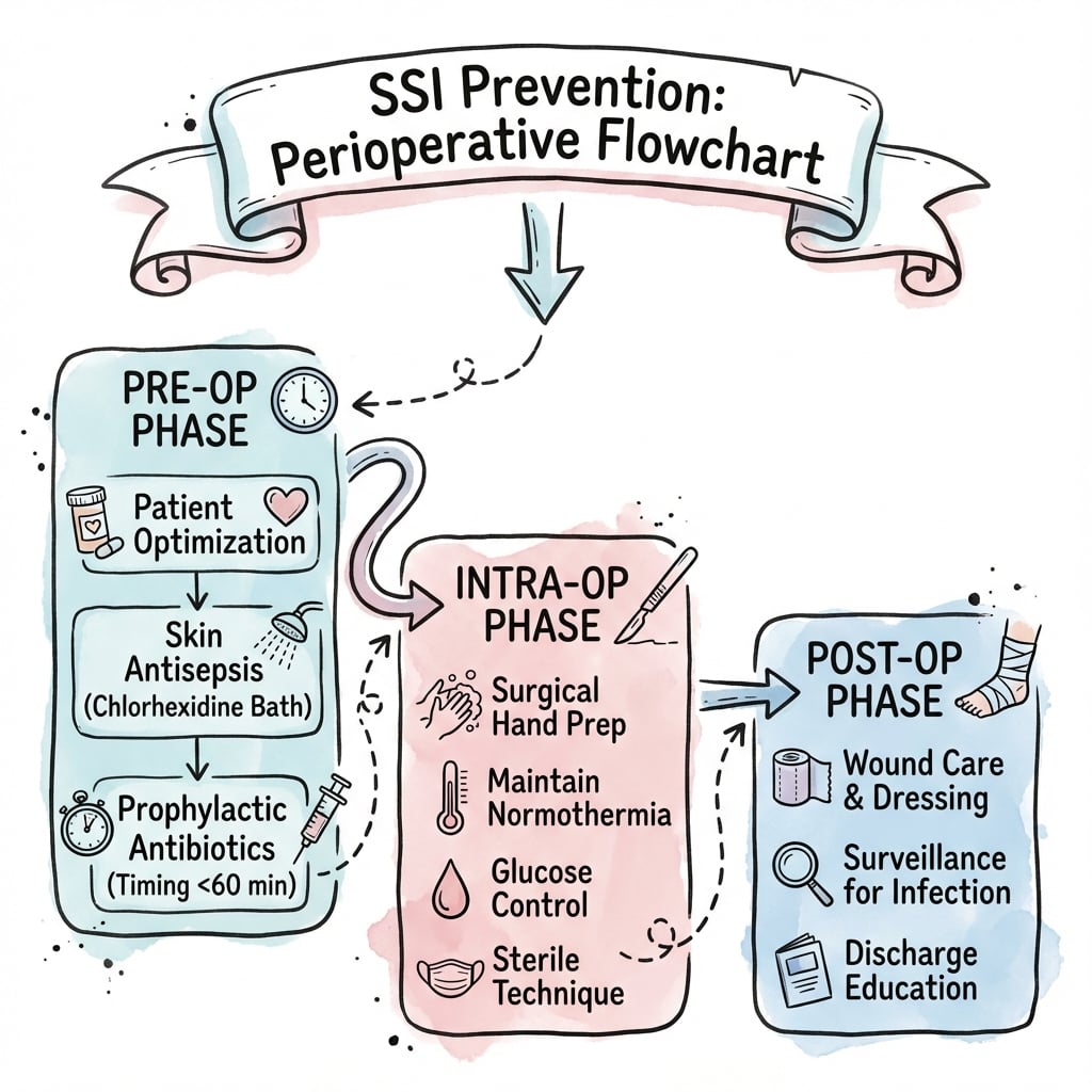 Management algorithm for Surgical Site Infection Prevention Periop