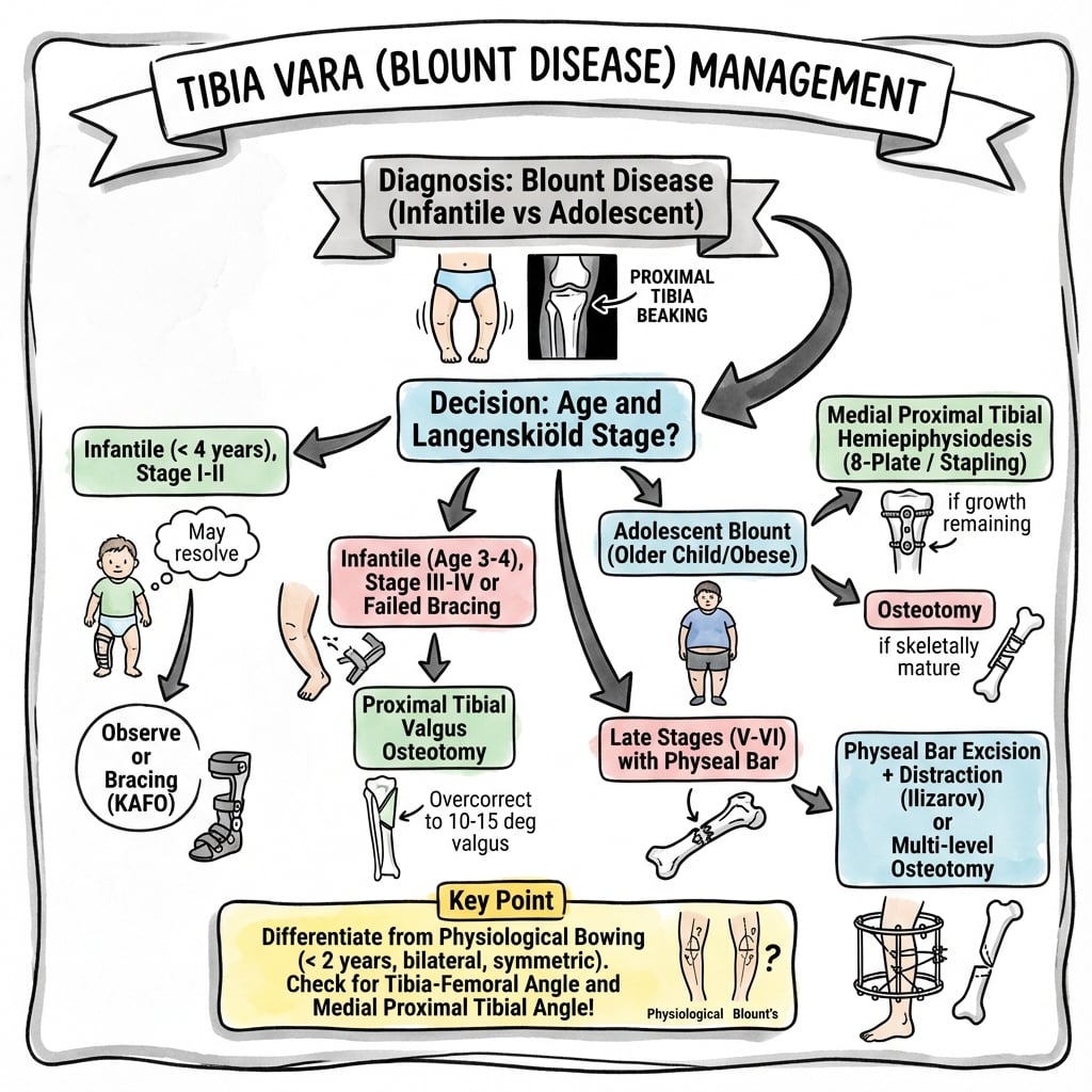 tibia vara management algorithm