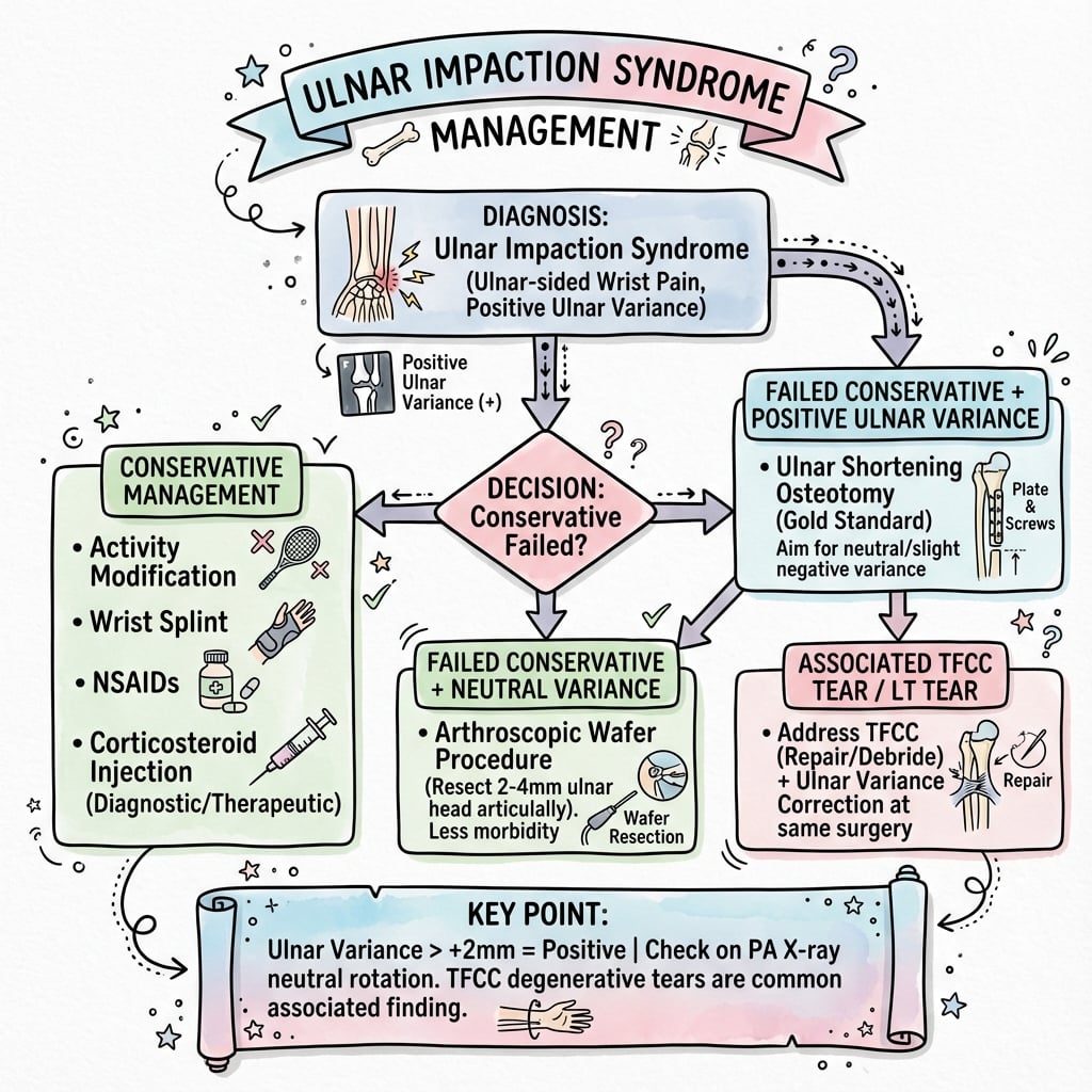 ulnar impaction syndrome management algorithm