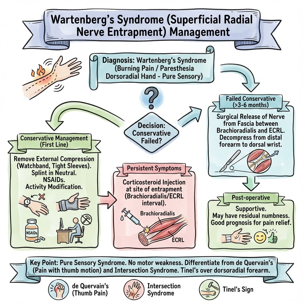 wartenbergs syndrome management algorithm