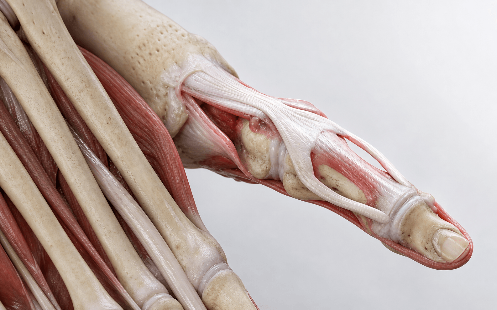 Toe flexor and extensor tendon anatomy