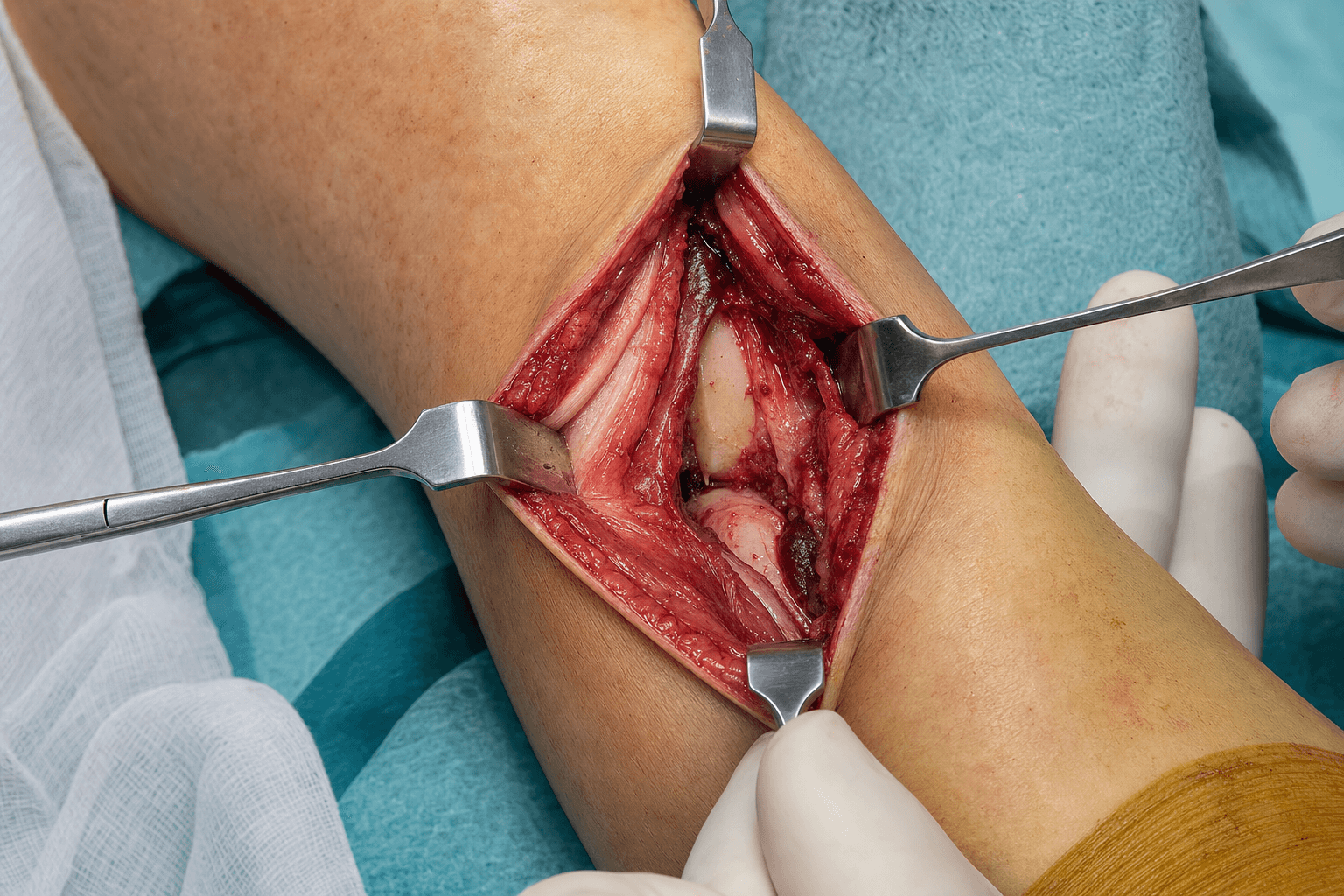 Posterior malleolus approach