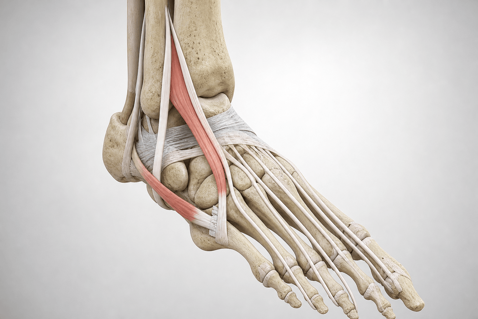 Tibialis anterior tendon anatomy for transfer