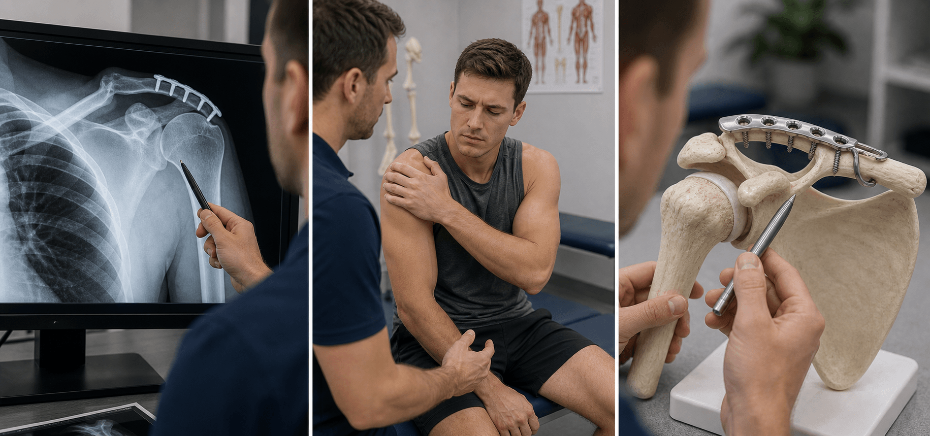 AC joint injuries visual summary for Complications