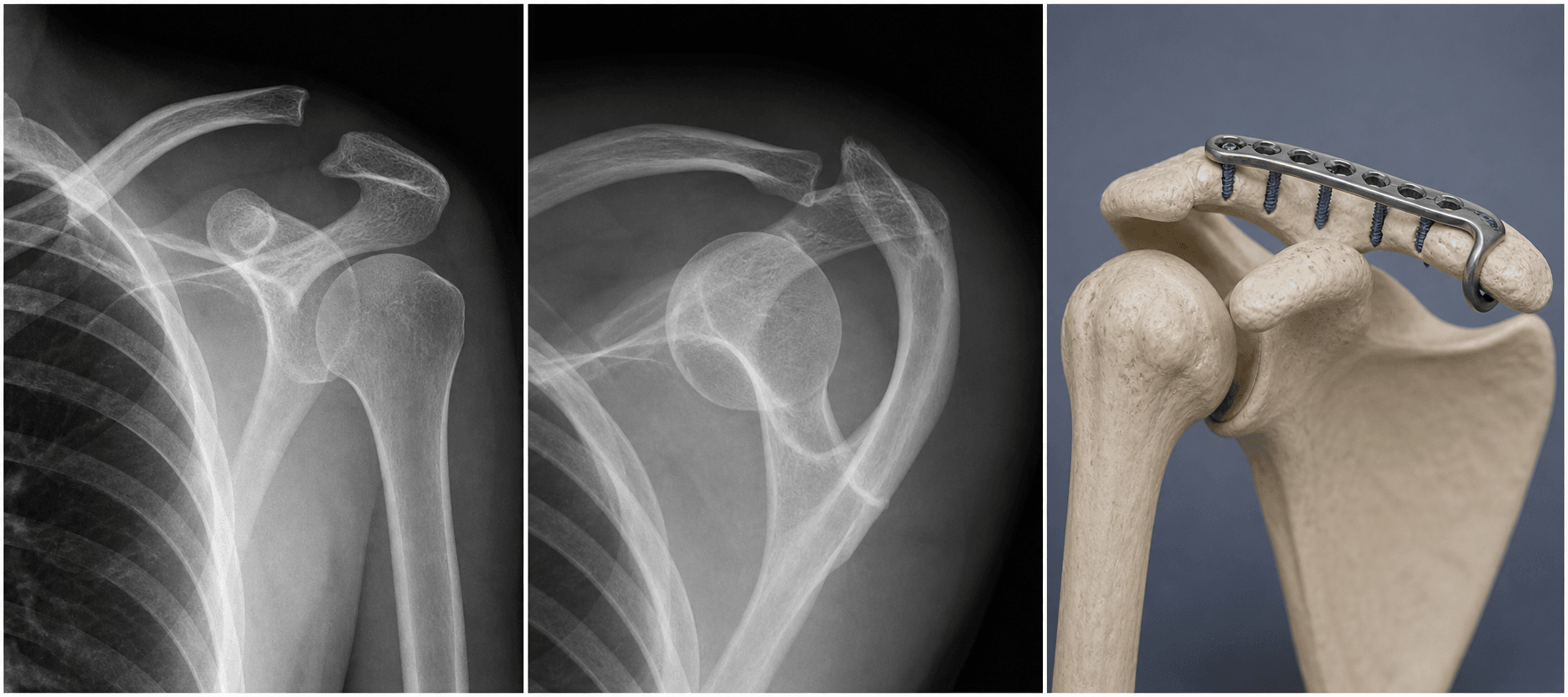 AC joint injuries visual summary for MCQ Practice Points