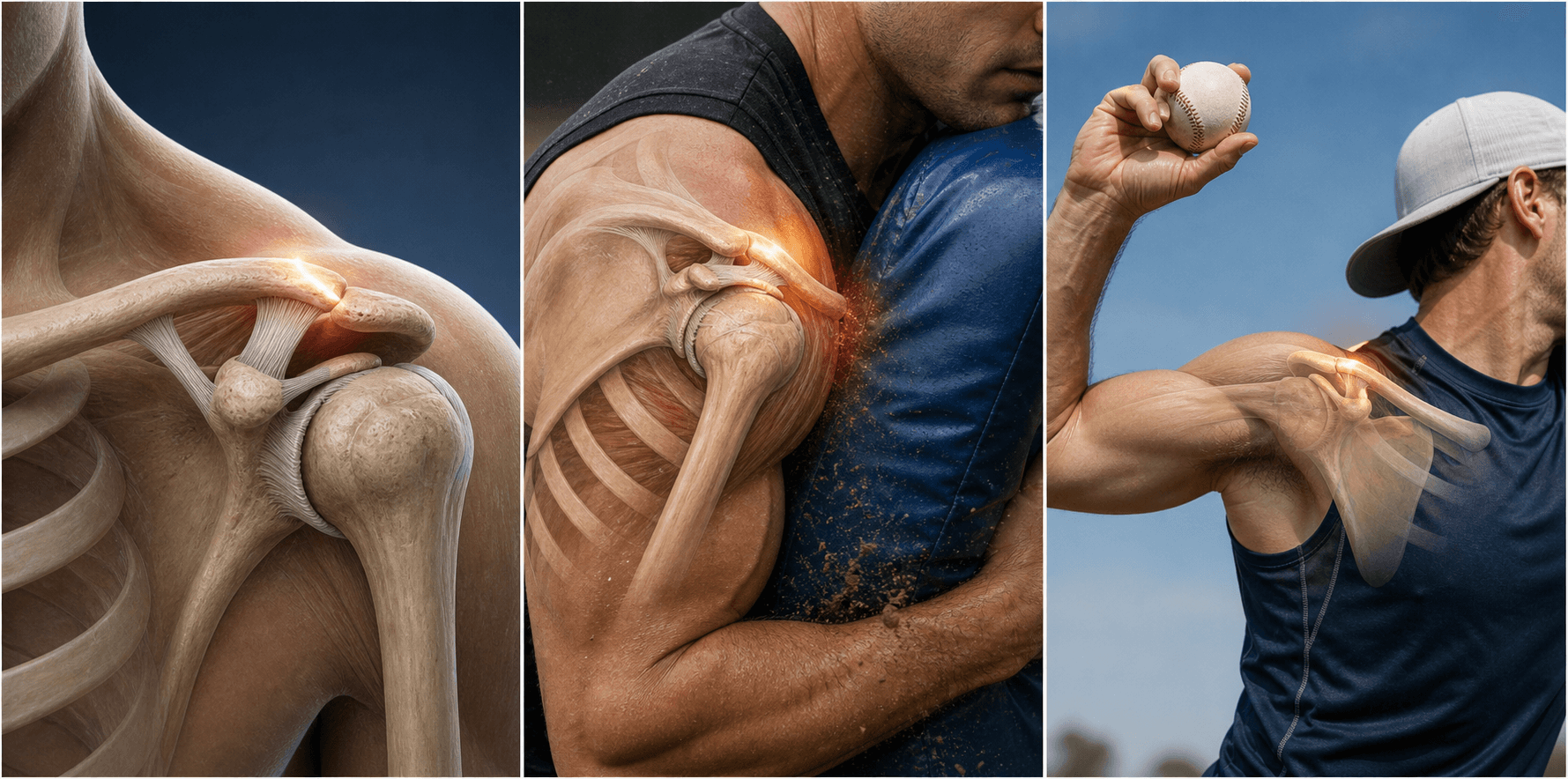 AC joint injuries in athletes visual summary for Pathophysiology and Mechanisms