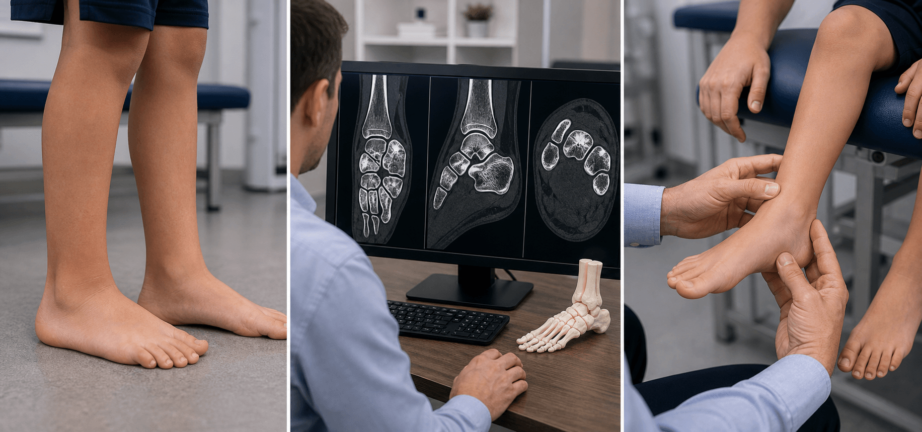 Accessory navicular visual summary for Differential Diagnosis: Tarsal Coalition