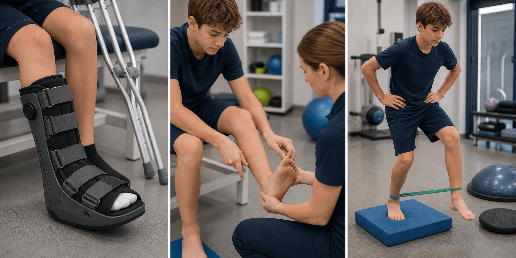 Accessory navicular visual summary for Detailed Rehabilitation Protocol