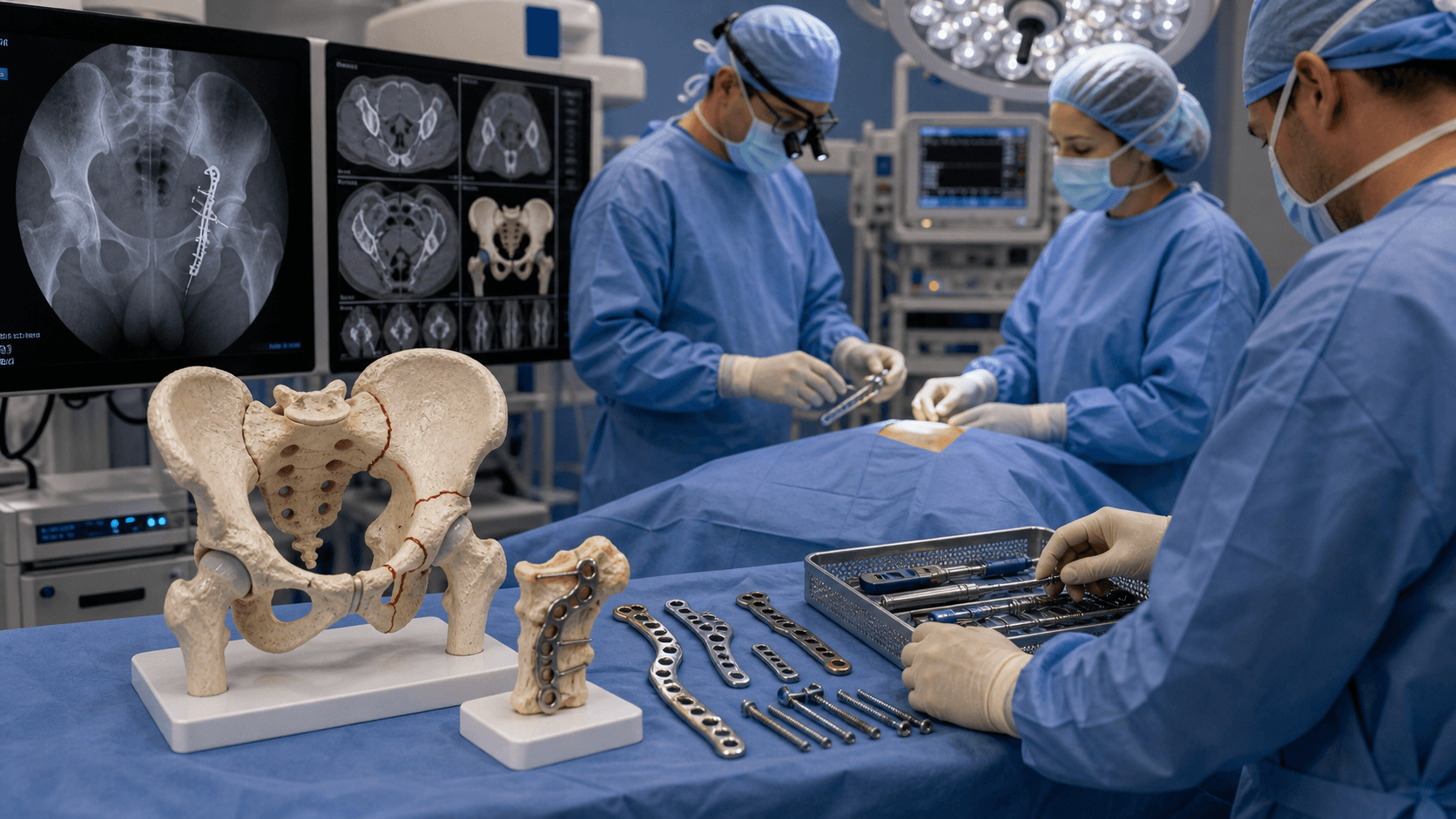 Acetabular fractures visual summary for Surgical Technique