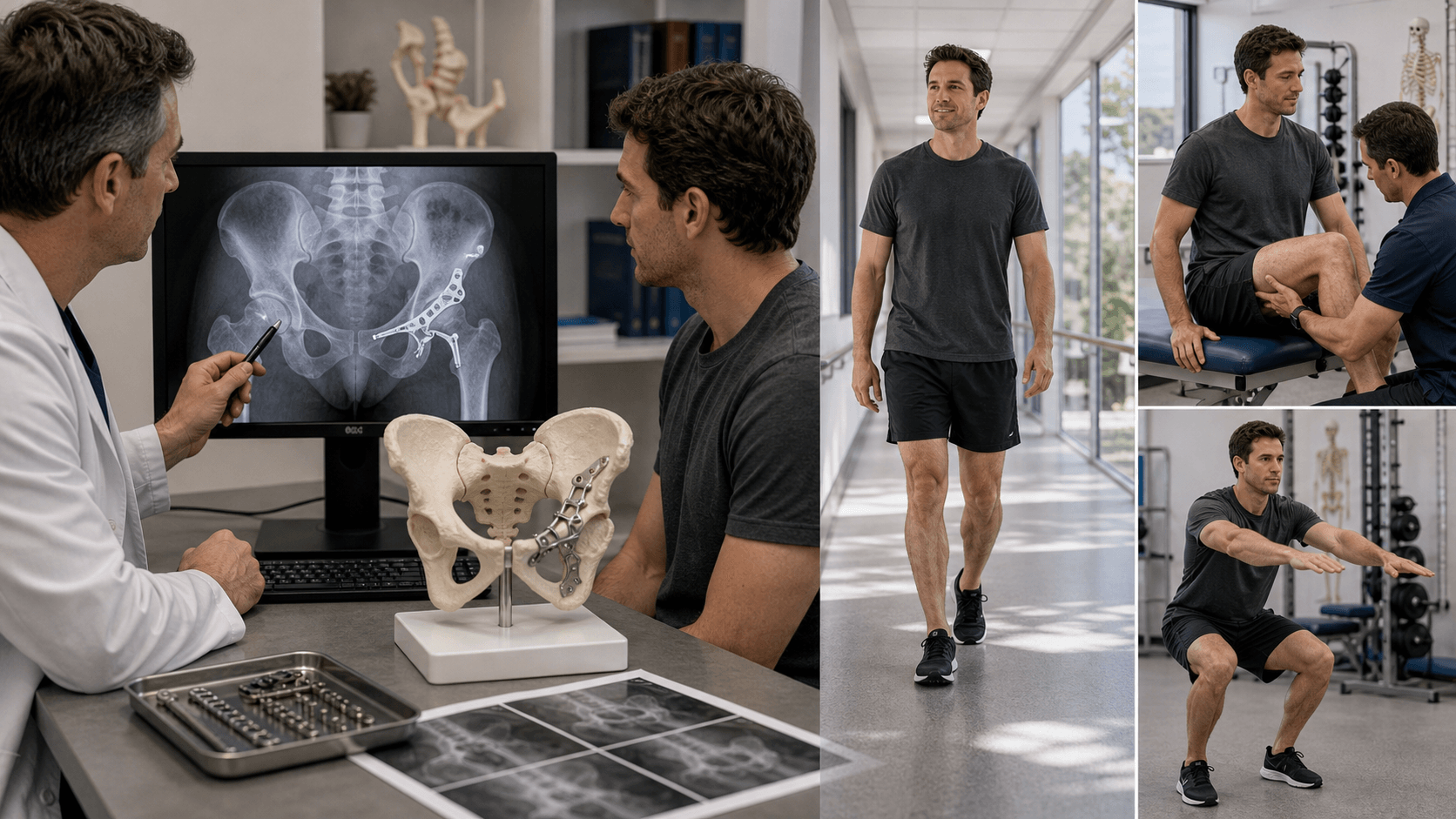 Acetabular fractures visual summary for Outcomes and Prognosis
