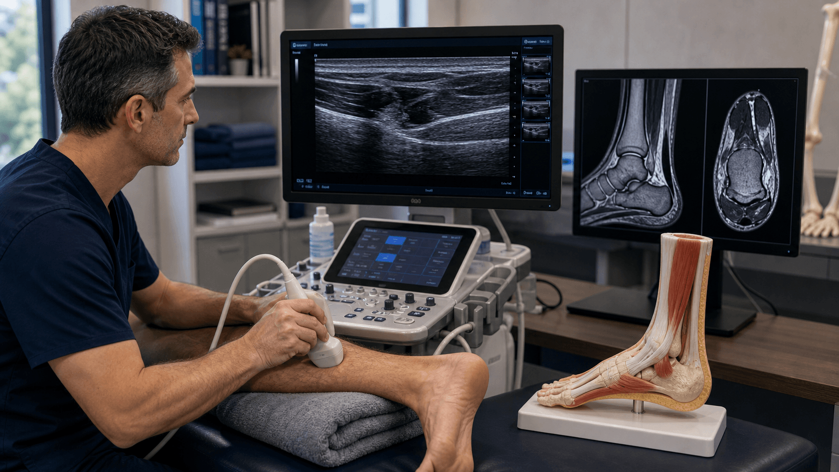 Achilles tendon rupture visual summary for Investigations