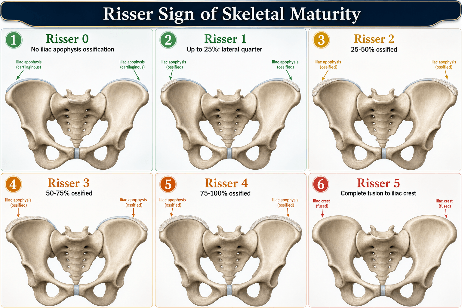 Risser sign of skeletal maturity