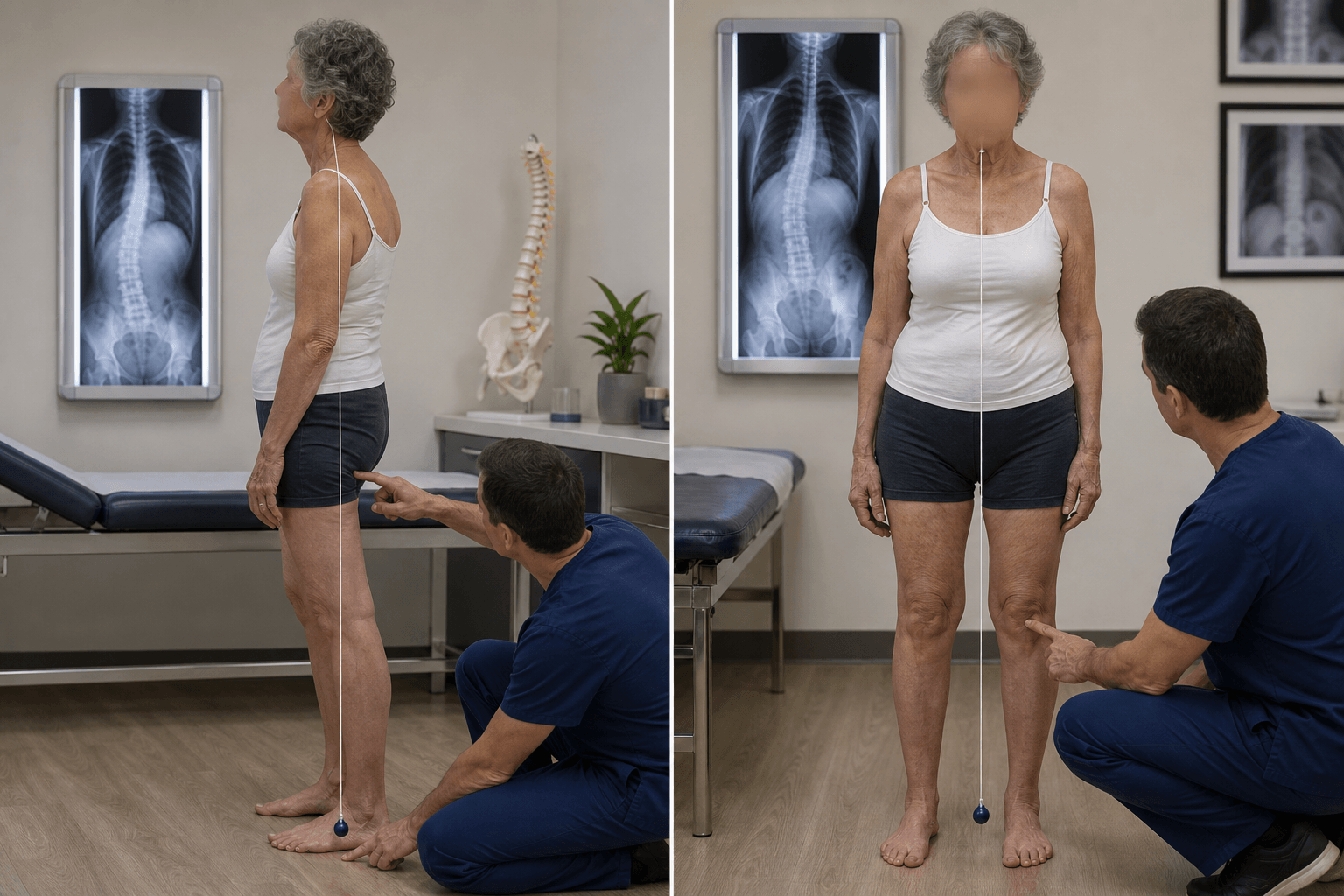 Clinic posture assessment with plumb-line concept in adult spinal deformity